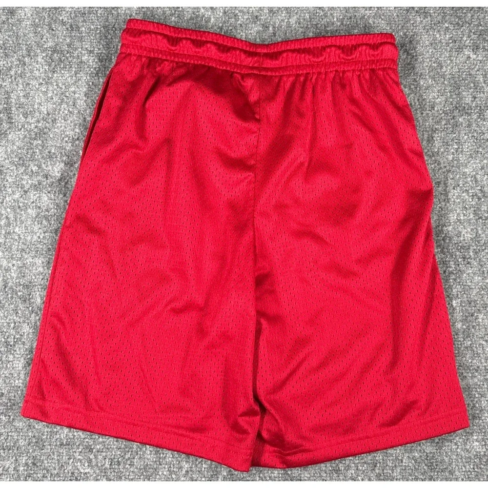Jordan Boys Large 12-13 Yrs Gym Red Mesh Athletic Basketball Shorts NWT